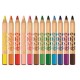 Creioane colorate, cutie carton, 12 culori/set, ALPINO Baby