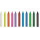 Creioane cerate soft, triunghilare, cutie carton, 12 culori/cutie, ALPINO DacsTrix