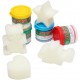 Tempera lavabila, pentru pictura cu mana, 4 x 40ml/set + 4 bureti, ALPINO Baby Finger Paint