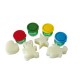 Tempera lavabila, pentru pictura cu mana, 4 x 40ml/set + 4 bureti, ALPINO Baby Finger Paint