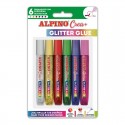 Lipici Glitter Classic, 6 buc/blister, ALPINO Crea