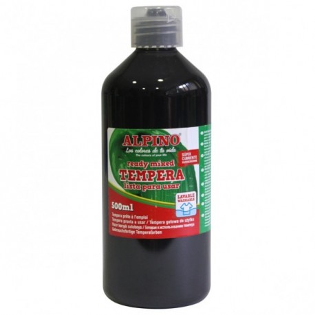 Tempera lavabila, 500ml, Alpino - negru