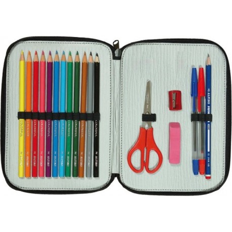 Penar mic dublu, cu fermoar, echipat, ALPINO Colorful
