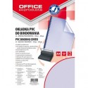Coperta plastic PVC, 200 microni, A4, 100/top Office Products - albastru transparent