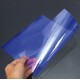 Coperta plastic PVC, 200 microni, A4, 100/top Office Products - albastru transparent