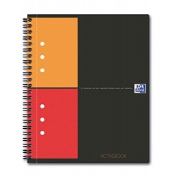 Caiet cu spirala A5+, OXFORD International Activebook, 80 file-80g/mp, 10 perf., coperta PP - mate