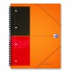 Caiet cu spirala A5+, OXFORD International Meetingbook, 80 file-80g/mp, 10 perf., coperta PP - dicta