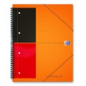 Caiet cu spirala A5+, OXFORD International Meetingbook, 80 file-80g/mp, 10 perf., coperta PP - dicta