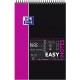 Blocnotes cu spirala A4+, OXFORD Student Easynotes, 80 file-90g/mp, 4 perf., coperta PP - dictando