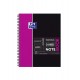 Caiet cu spirala A4+, OXFORD Student Notebook, 80 file-80g/mp, 4 perf., coperta carton rigid - dicta