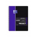 Caiet cu spirala A4+, OXFORD Student Projectbook, 100 file-90g/mp, 4 perf., coperta PP - dictando