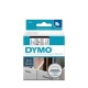 Banda Dymo D1,12mm x 7m,negru/transparent (45010)