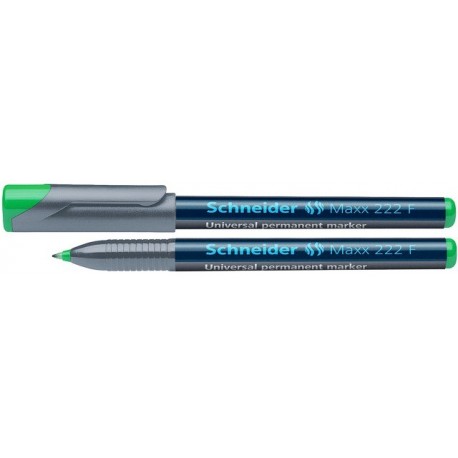 Universal permanent marker SCHNEIDER Maxx 222 F, varf 0.7mm - verde