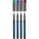 Universal permanent marker SCHNEIDER Maxx 222 F, varf 0.7mm, 4 culori/set - (N, R, A, V)