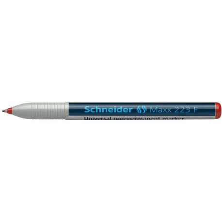 Universal non-permanent marker SCHNEIDER Maxx 223 F, varf 0.7mm - rosu