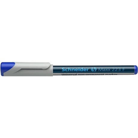 Universal non-permanent marker SCHNEIDER Maxx 223 F, varf 0.7mm - albastru