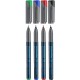 Universal permanent marker SCHNEIDER Maxx 220 S, varf 0.4mm, 4 culori/set - (N, R, A, V)