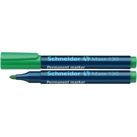 Permanent marker SCHNEIDER Maxx 130, varf rotund 1-3mm - verde