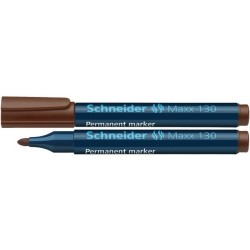 Permanent marker varf gros, rotund, SCHNEIDER 130 - Maro
