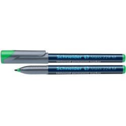 Universal permanent marker SCHNEIDER Maxx 224 M, varf 1mm - verde