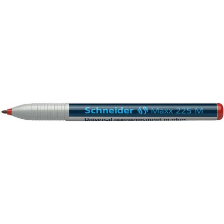 Universal non-permanent marker SCHNEIDER Maxx 225 M, varf 1mm - rosu