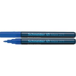 Marker cu vopsea SCHNEIDER Maxx 271, varf rotund 1-2mm - albastru