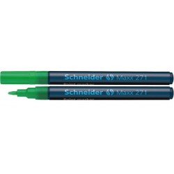 Marker cu vopsea SCHNEIDER Maxx 271, varf rotund 1-2mm - verde