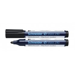 Marker SCHNEIDER Maxx 290, pentru tabla de scris+flipchart, varf rotund 2-3mm - negru