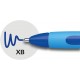 Pix SCHNEIDER Slider Memo XB, rubber grip, accesorii metalice - scriere albastra
