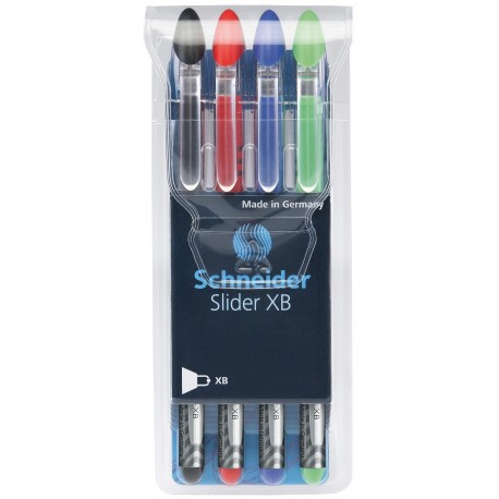 Pix SCHNEIDER Slider Basic XB, rubber grip, 4 culori/set - (N,R,A,V)