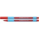 Pix SCHNEIDER Slider Edge F, rubber grip, varf fin - scriere rosie