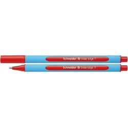 Pix SCHNEIDER Slider Edge F, rubber grip, varf fin - scriere rosie