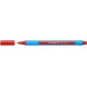 Pix SCHNEIDER Slider Edge F, rubber grip, varf fin - scriere rosie