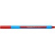 Pix SCHNEIDER Slider Edge F, rubber grip, varf fin - scriere rosie