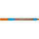 Pix SCHNEIDER Slider Edge XB, rubber grip, varf 1.4mm - scriere orange