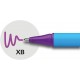 Pix SCHNEIDER Slider Edge XB, rubber grip, varf 1.4mm - scriere violet