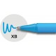 Pix SCHNEIDER Slider Edge XB, rubber grip, varf 1.4mm - scriere bleu