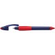 Roller cu cartus SCHNEIDER Base Ball, rubber grip, corp mov/rosu, cu decor - scriere albastra