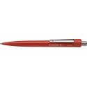 Pix SCHNEIDER K1, clema metalica, corp rosu - scriere rosie