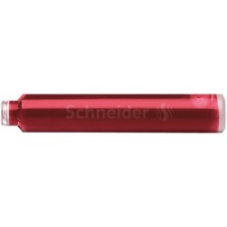 Patroane cerneala SCHNEIDER, 6buc/set - rosu