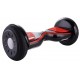 Hoverboard cu roti de 10 inch cu capac - negru cu grip rosu