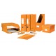 Biblioraft LEITZ 180 Wow, 85mm, plastic PP - portocaliu metalizat