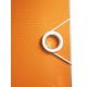 Biblioraft LEITZ Active Wow 180, 75mm, plastic PP - portocaliu metalizat