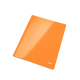 Dosar carton cu sina LEITZ Wow, capacitate 250 coli - portocaliu metalizat