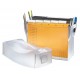 Suport plastic pentru 20 dosare suspendabile, cu capac, HAN Swing Comfort - transparent mat