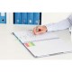 Caiet de birou LEITZ Wow Be Mobile, PP, A4, albastru metalizat - matematica