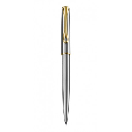 DIPLOMAT Traveller - Stainless Steel Gold - creion mecanic 0.5mm