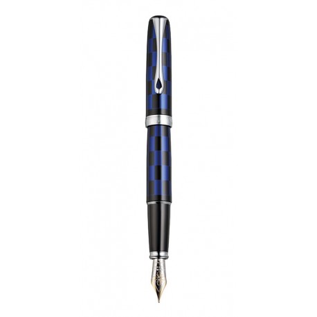 DIPLOMAT Excellence A - Rome Black Blue - stilou cu penita M, aurita 14kt.