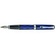 DIPLOMAT Excellence A - Rome Black Blue - stilou cu penita M, aurita 14kt.