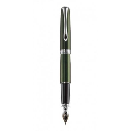 DIPLOMAT Excellence A - Evergreen Chrome - stilou cu penita M, aurita 14kt.